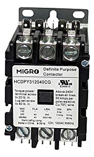 Contactor Hvac 40a 3p Nema 600v - Migro