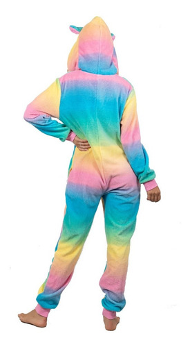 Imagen 3 de 5 de Pijama Enterito Unicornio Adultos 634 Local