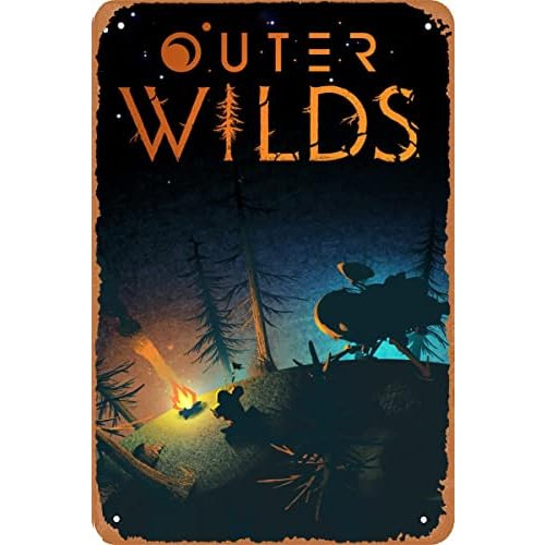 Póster Del Videojuego Outer Wilds (2019) Aspecto Vinta...