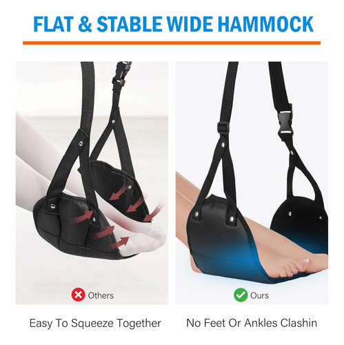 Velamo Airplane Footrest Upgrade Foot Hammock Airplane ...