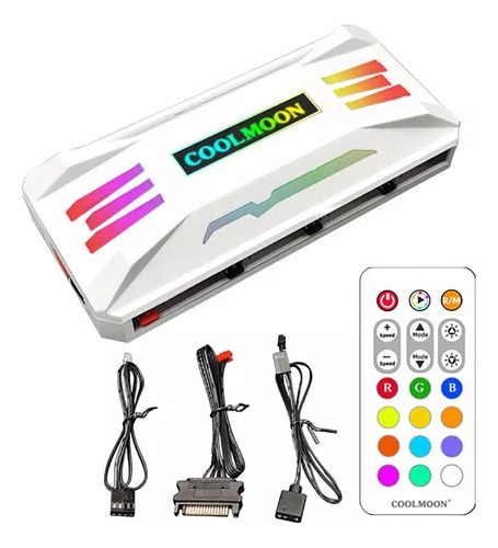 Ventilador De Refrigeración Con Controlador Rgb 4 Pines Pwm
