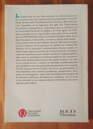 Modernizacion Y Crisis - Galafassi - Unq (Usado)