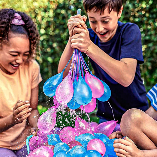Bexiga De Água Com Enchedor Water Splash Baloon Festa 37un