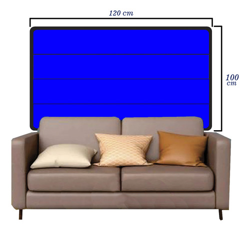 Cortina Termo Acústica Blackout Confort 1,00x1,20 Azul Royal