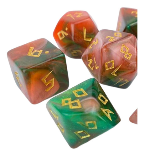 7 Uds Dados De Juego Para Juego De Mesa De Juego De Rol