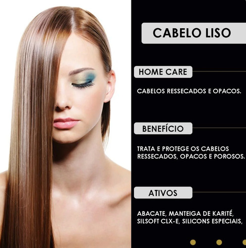 Pote De Creme Para Cabelo Liso Abacate 450ml Maciez E Brilho