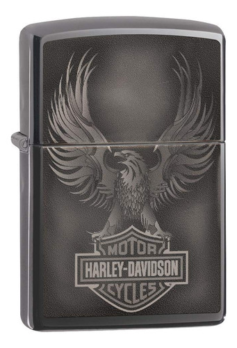 Zippo Black Ice Harley Davidson - Encendedor De Bolsillo