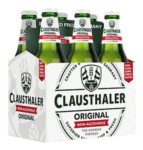 Cerveza Importada Clausthaler Sin Alcohol Porron 330 Ml X 6
