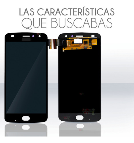Pantalla Completa Compatible Con Moto Z2 Play Xt1710 Amoled Color Negro