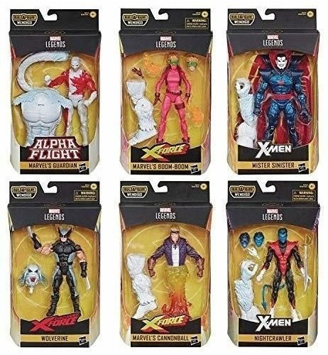 Xforce Marvel Legends Wave 1 Set De 6 Figuras Wendigo Baf