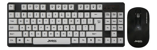 Teclado Mouse Kit Jedel Ws680 Es Wireless Color del mouse Negro Color del teclado Negro