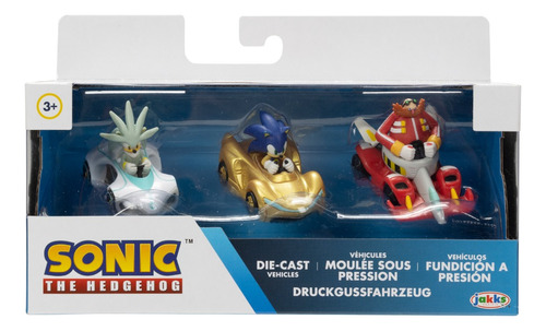 Sonic Die-cast Vehicles 3-pack (w5 Vehicles)