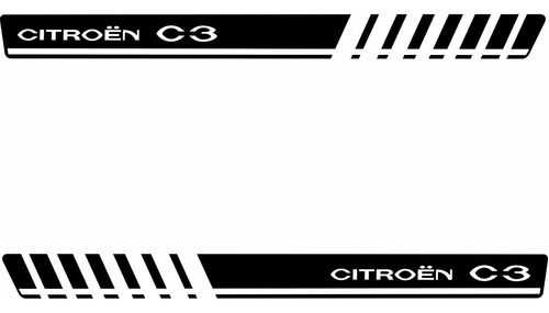Kit Adesivos Faixa Lateral Citroen C3 Imp25