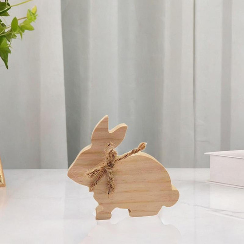 Señal De De Madera, Centro De Mesa De Mesa De Conejo Sin