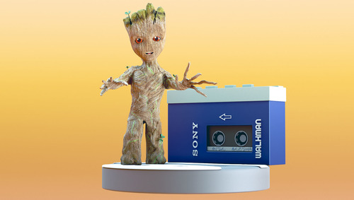 Miniatura De Baby Groot - El Compañero Perfecto Para Tu Esc