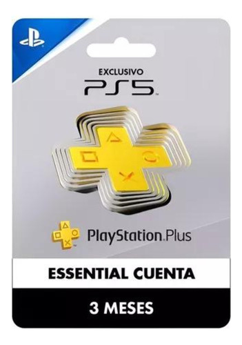 Playstation Ps5 Plus Psn Essential 3 Mes Colombia Y Usa