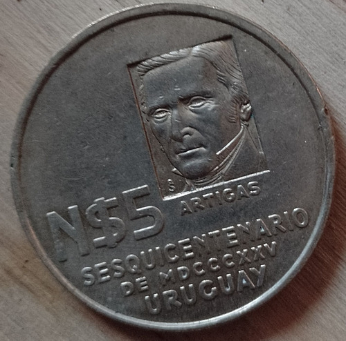 Moneda Uruguay 5 Pesos 