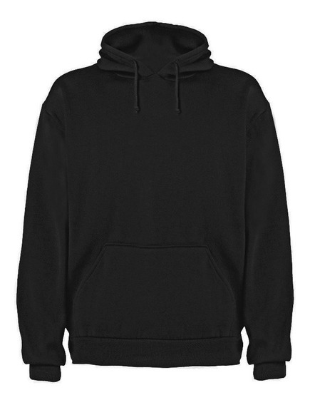 sudadera negra lisa hombre