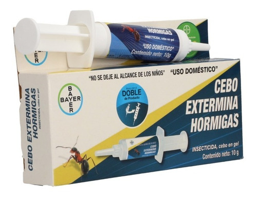 Imagen 3 de 8 de Veneno Para Hormigas En Gel Jeringa Bayer 10 G