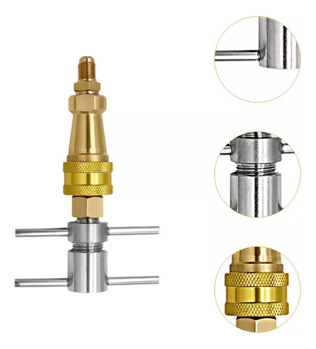 . Conector Rápido De Geladeira De 1/4 De Polegada Para