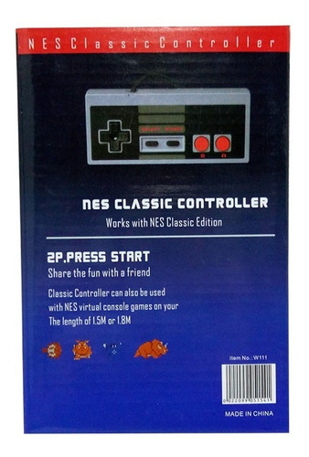 Control Mini Nes - Accesorios Mini Nes Classic -residentgame Color Gris