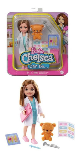 Barbie Chelsea Doctora Con Accesorios Original Mattel