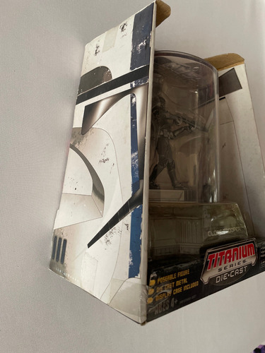 Clone Trooper Star Wars Titanium Series Die Cast Hasbro 2006 (Usado)