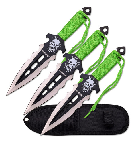 Set 3 Cuchillos Para Lanzar Z-hunter Con Funda