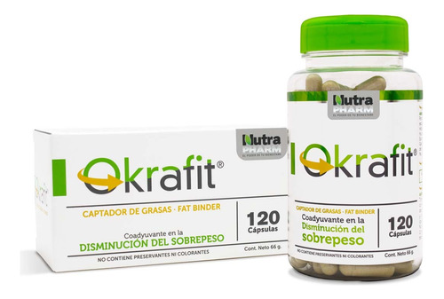 Okrafit 120 Capsulas Suplemento Marca Nutra Pharm