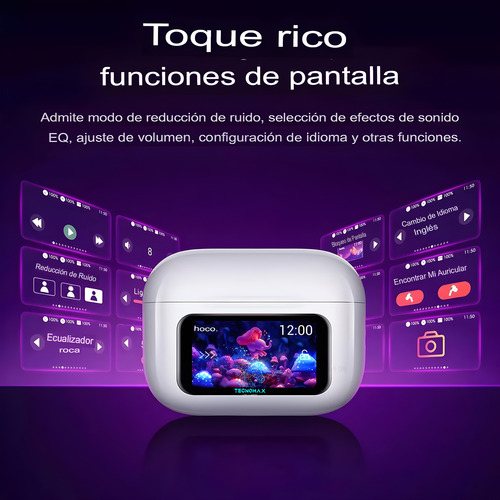 Audífonos Bluetooth Premium Pantalla Táctil Comp Ios/android