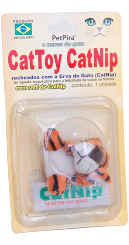 Brinquedo Cattoy Catnip Petpira Tigre Laranja Único