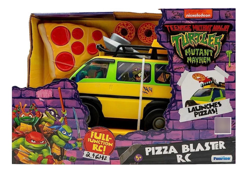 Tortugas Ninjas Camioneta Radio Control Pizza Lanzador 