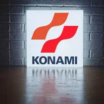 Comprar Cartel Cuadro Luminoso Konami Logo  Cartel Led Videojuegos