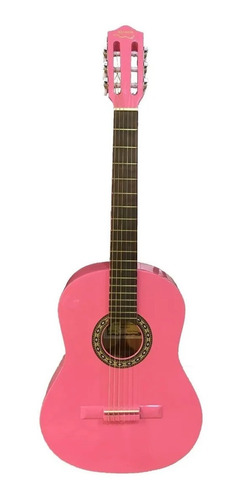 Guitarra Criolla Gracia M5 Formato 3/4 Color Rosa