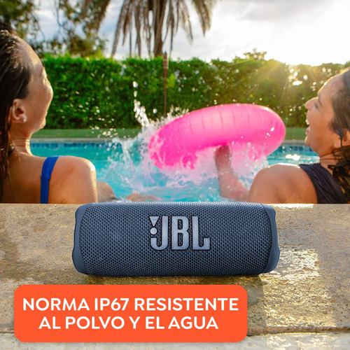 Bocina Portátil Jbl Flip 6 Bluetooth Aprueba De Agua Color Azul