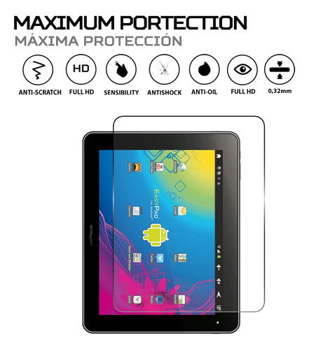 Protector De Pantalla Antishock Para Easypix Easypad 970