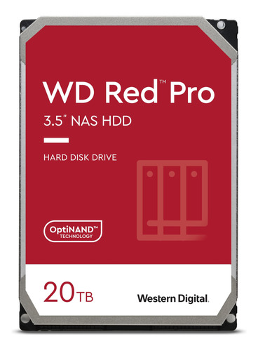 Disco Hdd Western Digital 20tb Wd Red Pro 7200 Rpm, Sata 