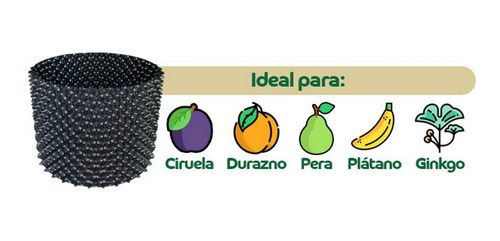 Imagen 2 de 7 de 5 Macetas Air Grower 78 Litros Ideal Para Ciruela, Platano