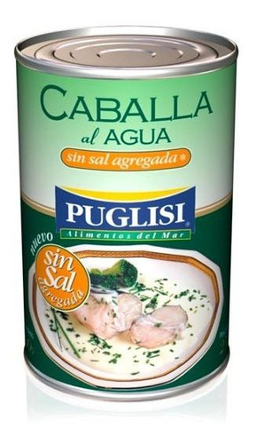 Pack X 24 Unid Caballa  Natural  Sin Sal 380 Gr Puglisi Pes