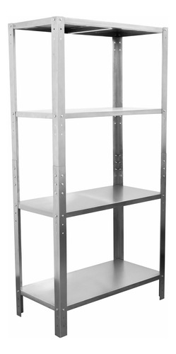 Rack Anaquel Estante Mindejal EST-180 4 Niveles ajustable acero inoxidable