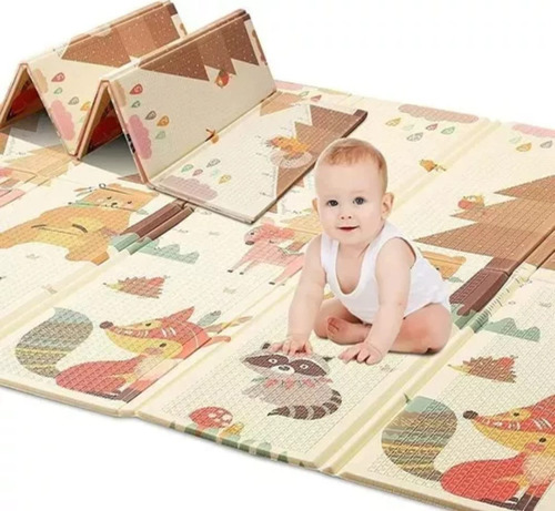 Alfombra Antigolpes Para Niños Bebes Plegable  180*150cm 