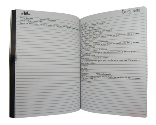 Imagen 6 de 6 de Death Note Libreta Light Tamaño Profesional Kira Shinigami