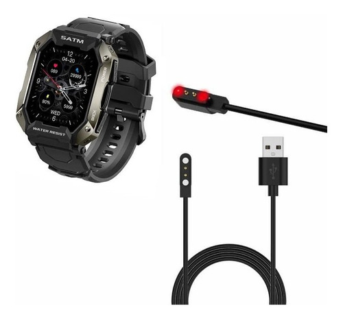 Cable Usb Compatible Con El Reloj Inteligente Amaztim C20, M