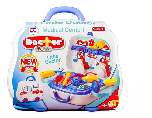 Imagen 2 de 4 de Set Juego Maletin Doctor Doctora 14 Piezas Bestoys
