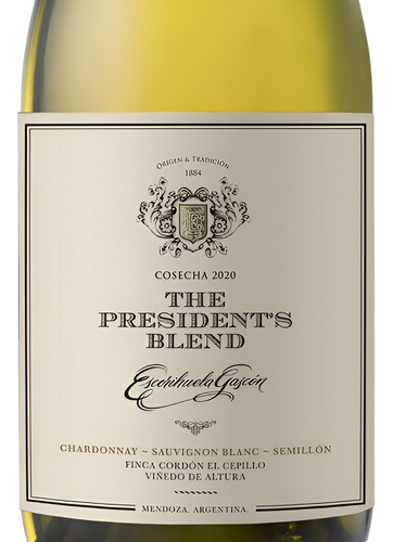 Vino The Presidents White Blend 4x750ml Escorihuela Gascón