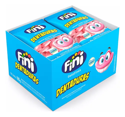 Fini Mini Dentaduras Display Caixinha com 12 Unidades de 15g - Ba...