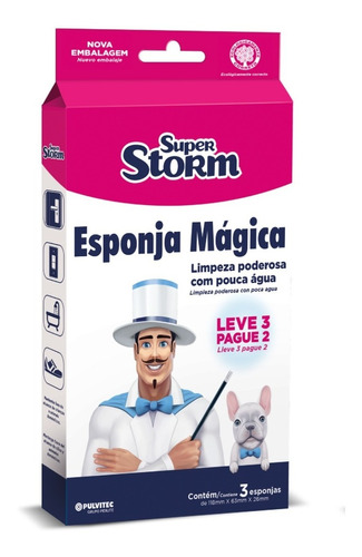 Kit 3 Esponja Mágica  - Tira Manchas Parede Veiculo Tenis