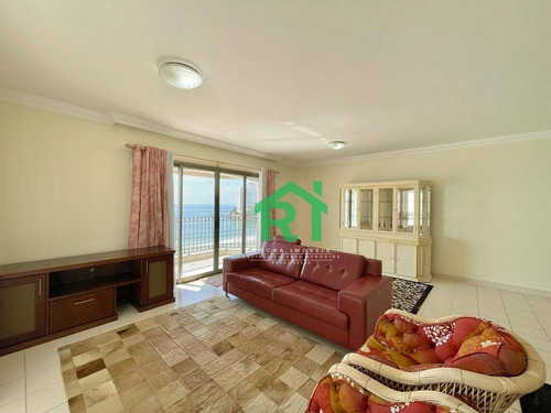 Imagem 7 de 30 de Apartamento Frente Mar, 4 Dormitórios Sendo 3 Suítes, 2 Vagas, Área De Lazer, Astúrias, Guarujá/sp - Ap5783
