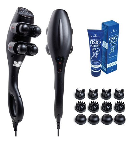 Massageador Relaxante Corporal Action Plus 12 Ponteiras Cor Preto Voltagem 220v