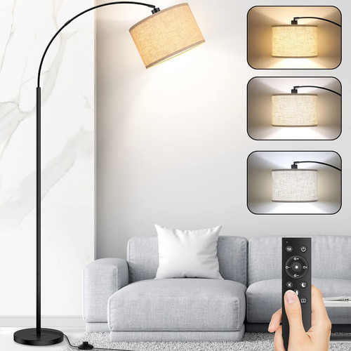 Lámparas De Pie Arco Para Sala De Estar Con Control Remoto